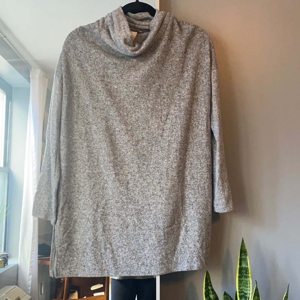 Grey H&M mock neck sweater